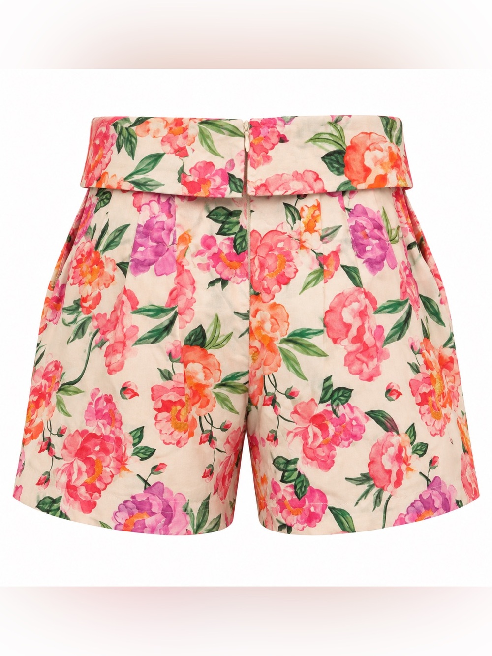 NWT Prosperina Floral 100% Cotton High Waist Bow Shorts Size Small - Picture 3 of 5